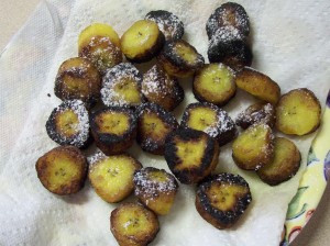 Sprinkle with powdered sugar-eat warm!