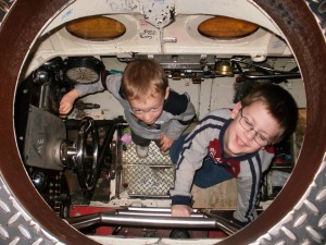 In the mini-sub at Cosi.