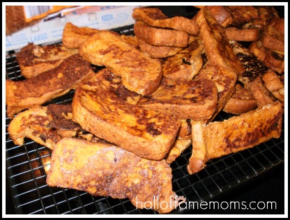 Pumpkin molasses french toast sticks