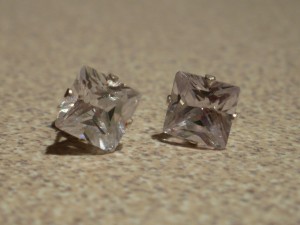 diamond stud earrings