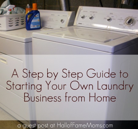 How to start your own laundry business from home.
