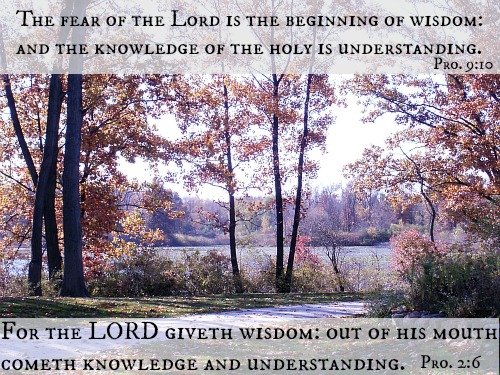 The fear of the Lord.