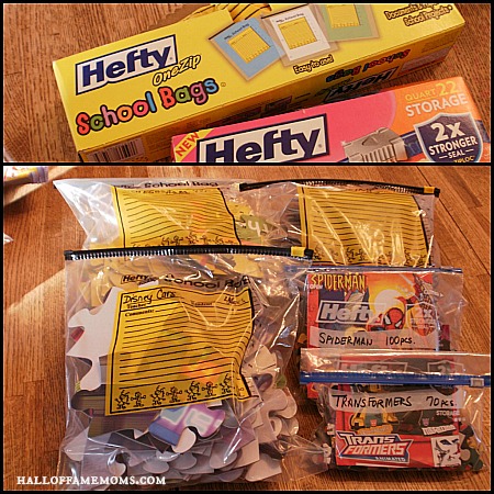 Store puzzles in ziplock bags.