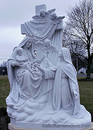 Statue of St. Theresa and Our Lady of Mt. Carmel