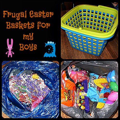 my frugal, simple easter baskets