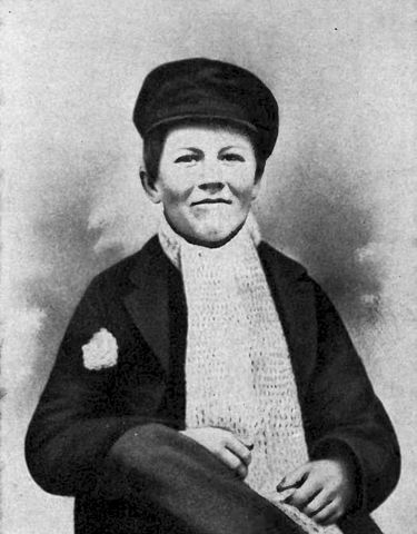 Thomas Edison as a child.