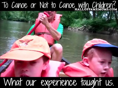 canoe trips with children tips