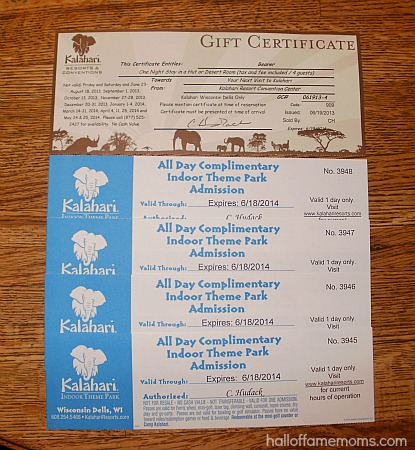 kalahari indoor waterpark pass giveaway