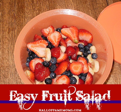 Easy 4 ingredient summer fruit salad 