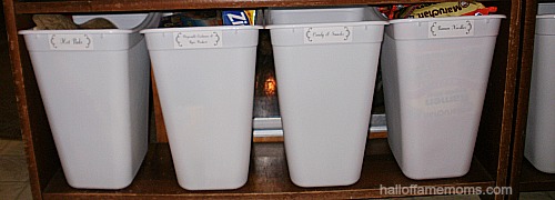 one dollar $1 trash bins for storage