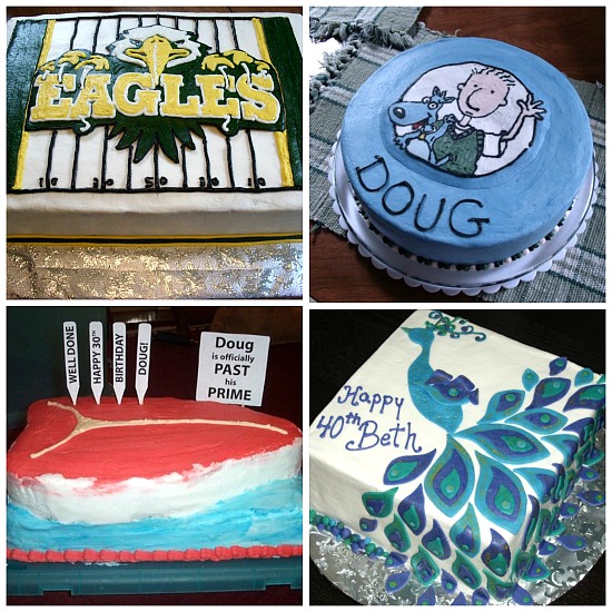 unique novelty cakes, school mascot cakes