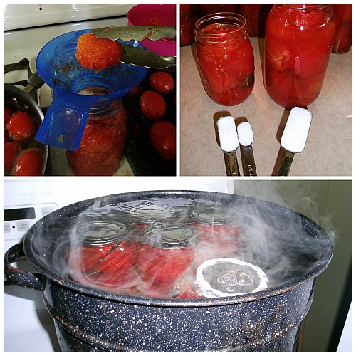 add salt to  your canned tomatoes