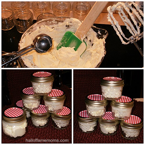 pretty jars for diy shea body butter