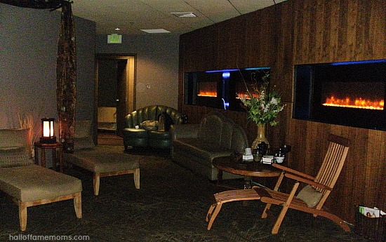 Spa Kalahari's quiet relaxing waiting room.