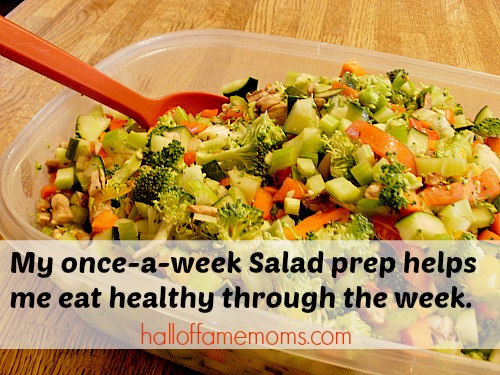 How to prepare your salad once a week. #easysaladprep