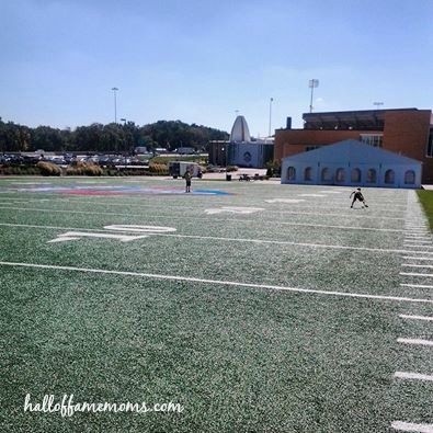 playing at the Pro Football Hall of Fame