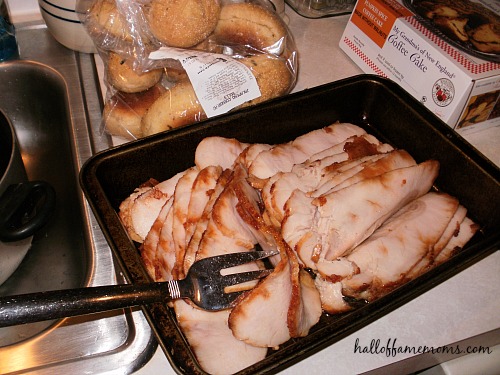 Delicious turkey from HoneyBaked Ham for the holidays.