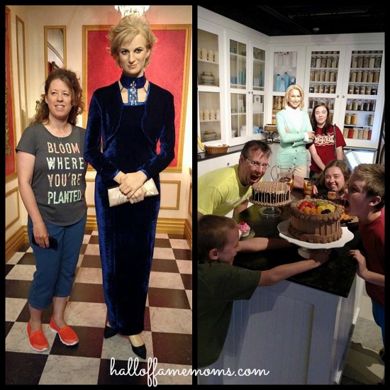 Princess Di at the Hollywood Wax Museum in Myrtle Beach.