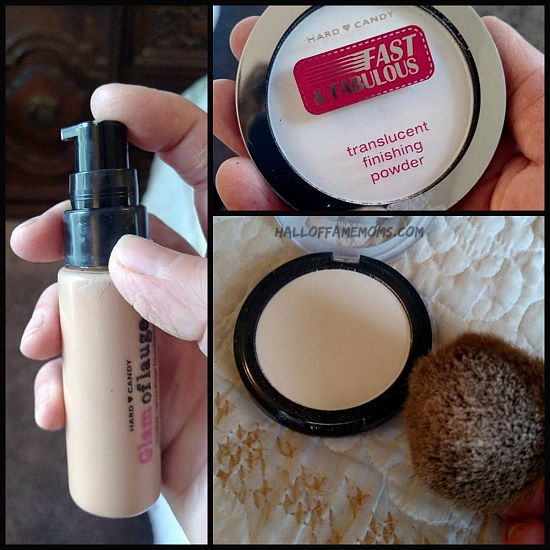 Hard Candy finishing powder and Glamoflauge foundation review