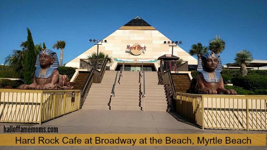 Egyptian themed Hard Rock Cafe in Myrtle Beach.