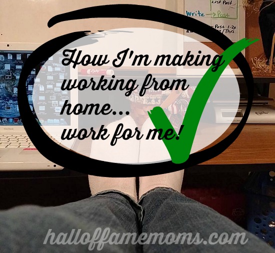 Tips for making working from home work for a busy mom.