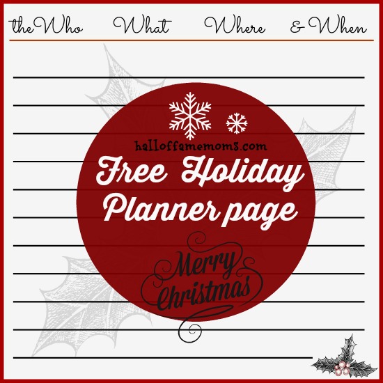 #Freeprintable for Christmas #planner