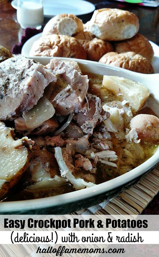 Easy #crockpot dinner pork and potatoes #easydinnerrecipe