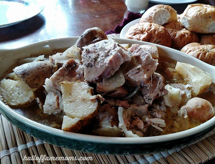 Delicious easy dinner recipe for busy days using the crockpot.