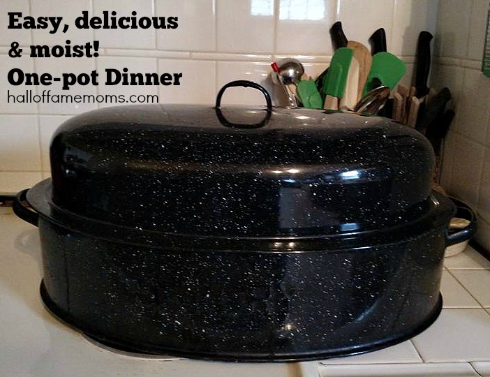 I use this roaster to make an easy one-pot dinner that is delicious, moist.