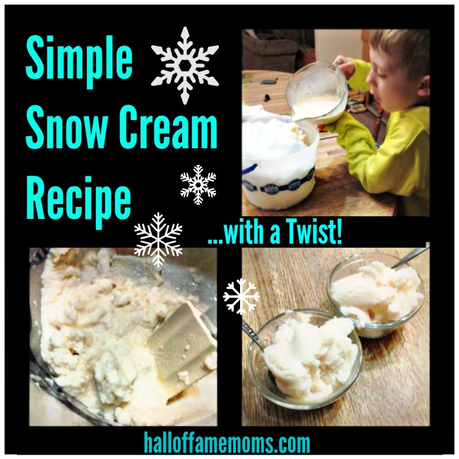 Simple Snow Cream Recipe with a Twist