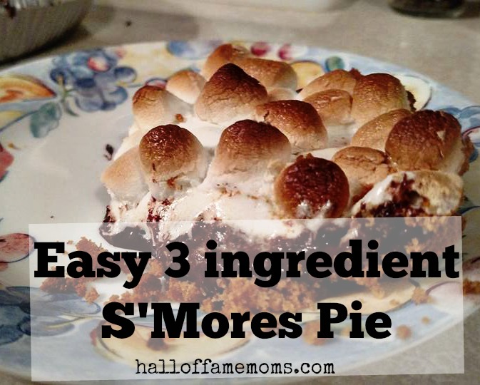 Easy 3 ingredient S'mores Pie 
