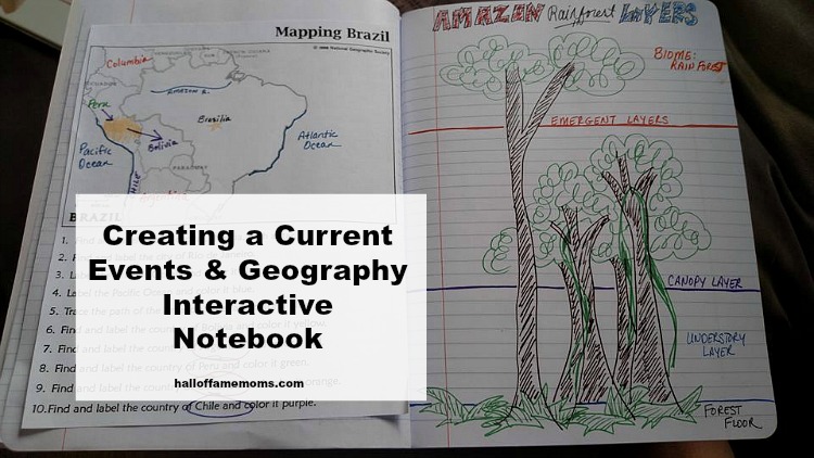 DIY Current Events & Geography Interactive Notebook