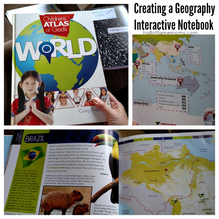 The Children's Atlas of God's World for our geography studies.