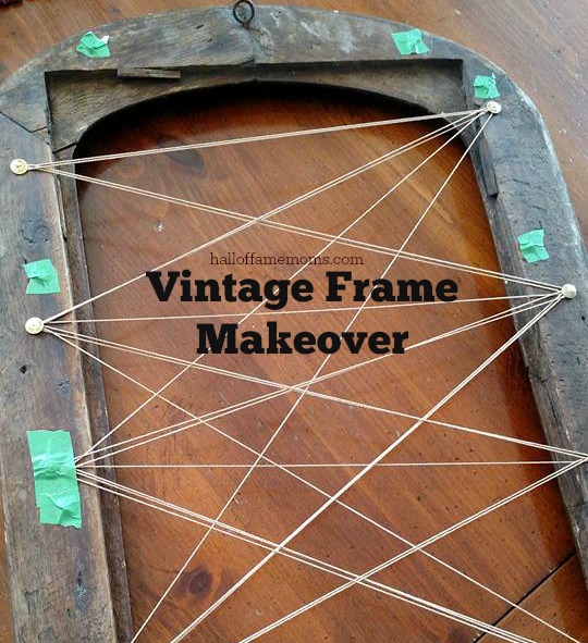 Cheap, easy makeover for a vintage frame!