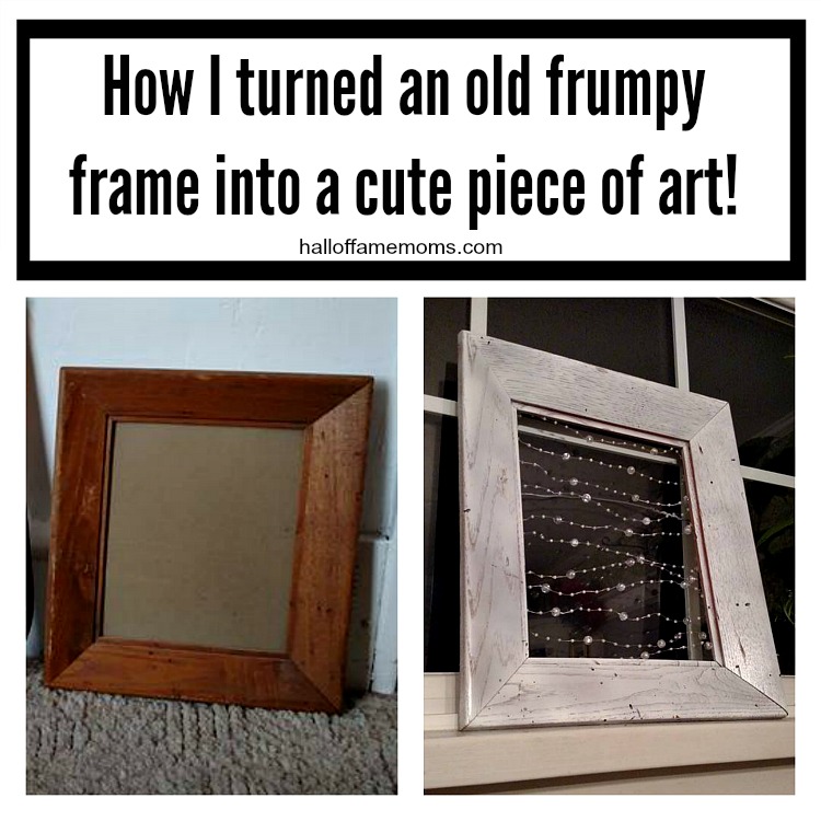Old Frame Makeover -From Frumpy to Piece of Art! 