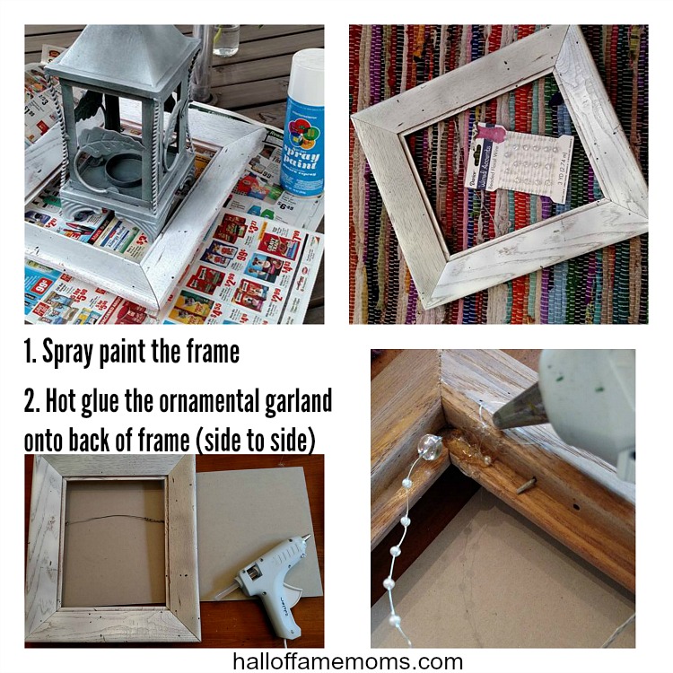 Simple diy home decor projects. Old Frame Makeover