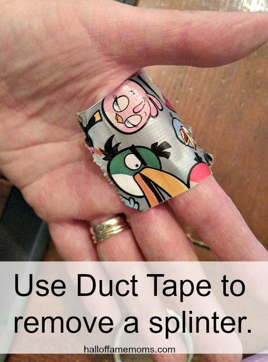 Remove a spliner with Duct Tape