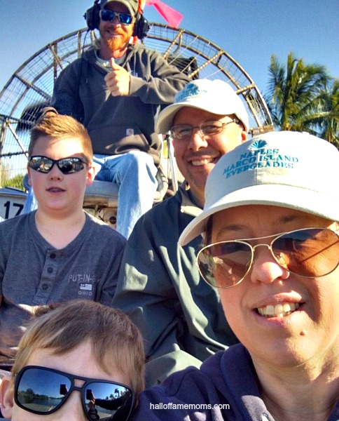 Airboat ride through the Mangroves in the Everglades of Florida.