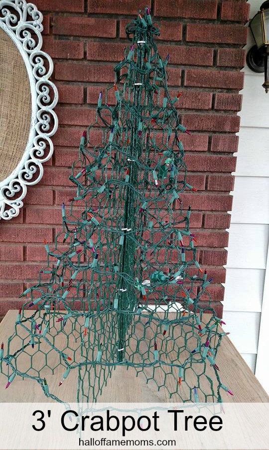 Crabpot Christmas Trees can be used indoors or outdoors.