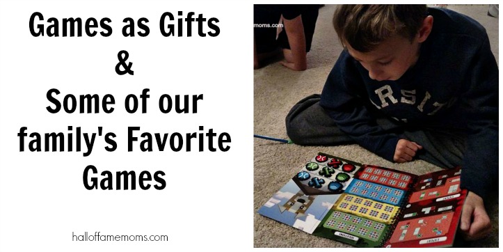 Christmas Gifts: Some of our family's favorite games. 