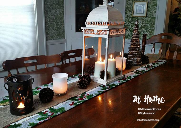 How I made my simple Woodland Tablescape with #AtHomeStores