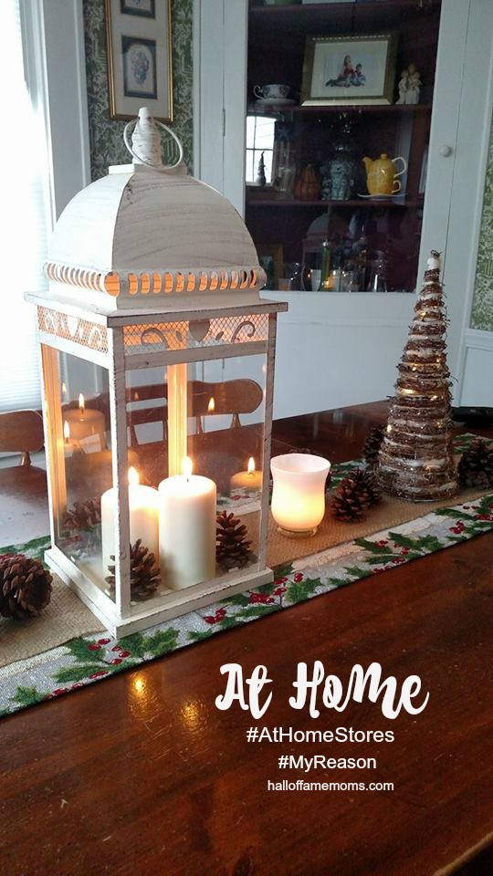 See how At Home helped me create a beautiful yet simple holiday tablescape.