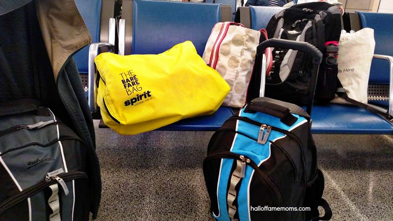 Spirit Airlines' Bare Fare Bag and carryon bags
