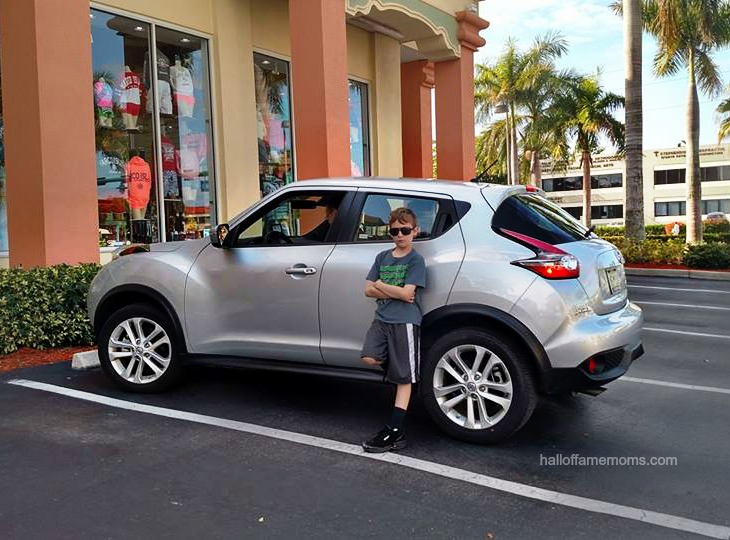 Riding our Nissan Juke Enterprise Rental Car in SW Florida.