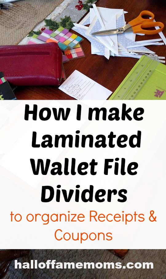 Make Your Own Wallet File Dividers