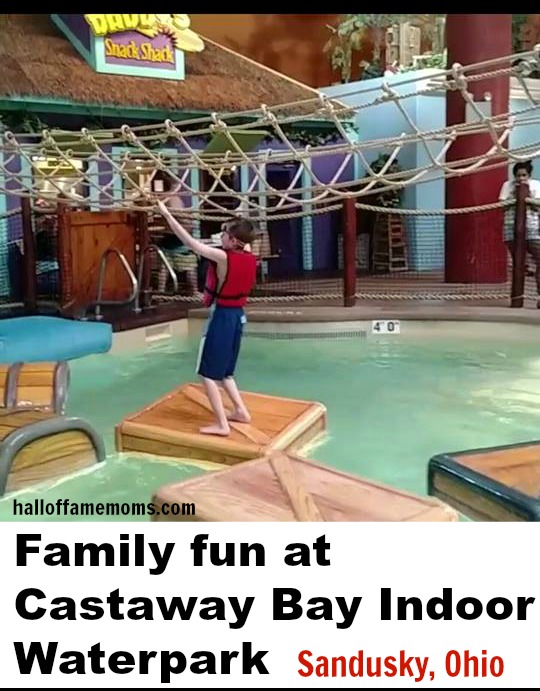 Enjoying Castaway Bay's Indoor Waterpark, Sandusky, Ohio.