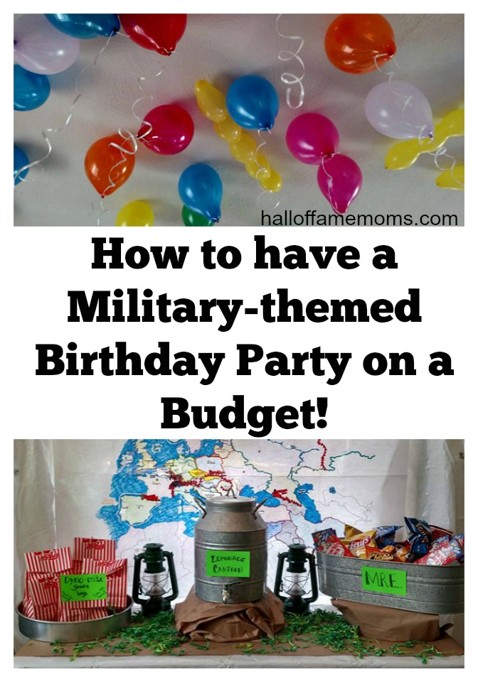 Budget Friendly Military Themed Birthday Party