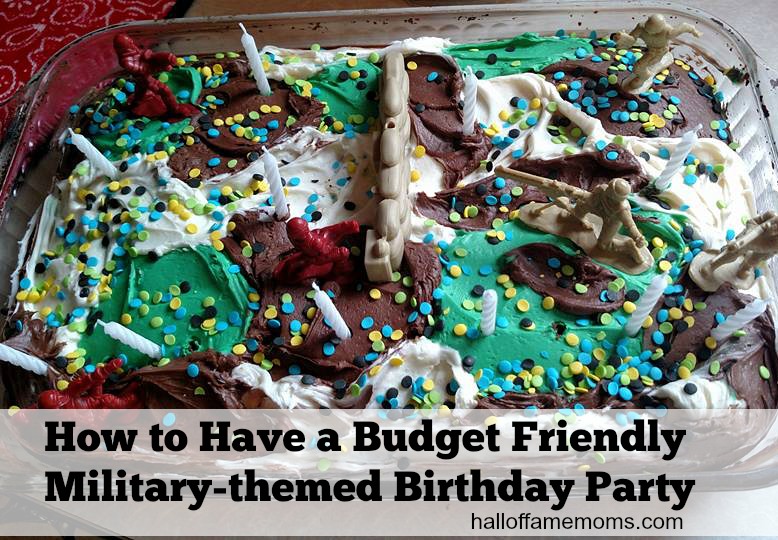 Save money making your own Military themed birthday cake.