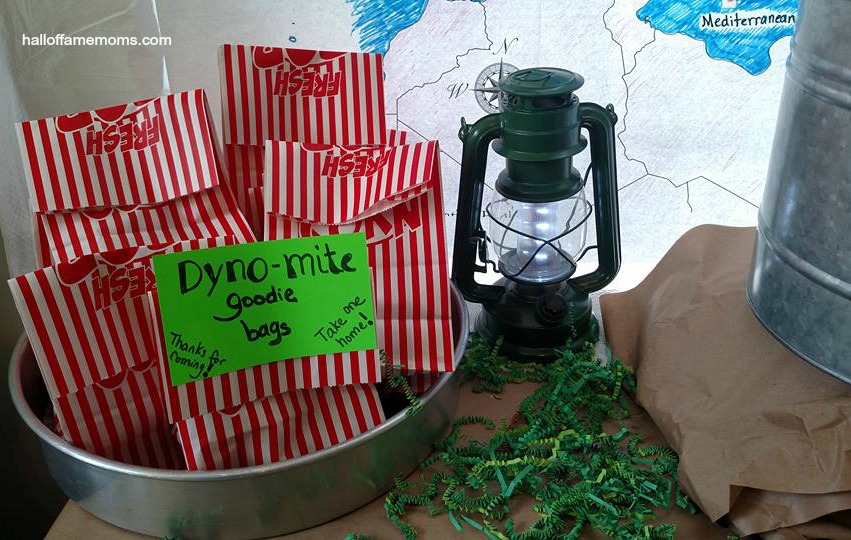Budget Friendly Military Themed Birthday Party: Dynomite Goodie Bags