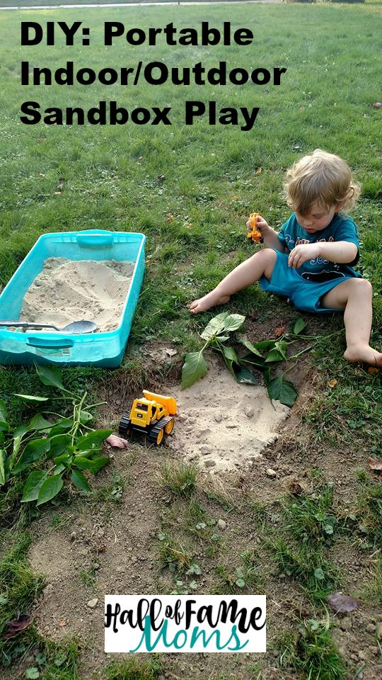 DIY CHEAP, EASY Portable Sandbox for Traveling or Indoors